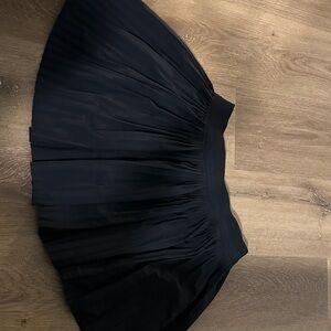 Elegant Black Pleated Skirt